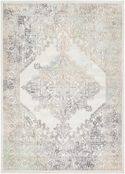 ULVEND Tapis Vintage I Tapis Persan, Couloir, Salon, Chambre I Tapis Traditionnel Oriental, Poils Courts, Doux, Durable I Gris, Brun