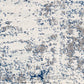 LEAH Tapis Abstrait I Tapis Moderne, Salon, Chambre I Tapis Design Marbre Moucheté à Poils Courts, Doux, Durable I Gris, Blanc, Bleu