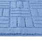 NYRISS Set 2 Tapis Salle de Bain et WC I Tapis Antidérapants, Lavables en Machine, Poils Longs, Doux, Séchage Rapide I Bleu