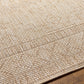 KIRKMAN Tapis Extérieur Aspect Jute I Tapis Bohème Extérieur et Intérieur, Terrasse, Balcon, Véranda, Salon, Cuisine I Ivoire, Beige