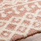 CARTER Tapis Shaggy I Tapis Moderne, Salon, Chambre I Tapis Ethnique à Poils Longs, Doux, Moelleux, Entretien Facile I Ros, Blanc