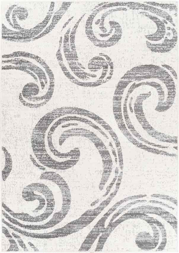 PLAAT Tapis Scandinave I Tapis Moderne, Salon, Chambre I Tapis Contemporain, Poils Courts, Doux, Entretien Facile I Blanc, Gris