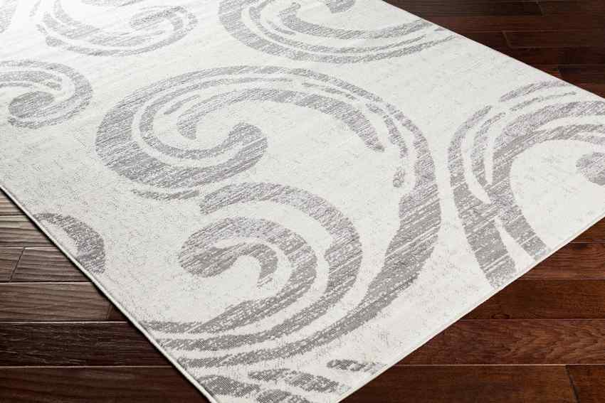 PLAAT Tapis Scandinave I Tapis Moderne, Salon, Chambre I Tapis Contemporain, Poils Courts, Doux, Entretien Facile I Blanc, Gris