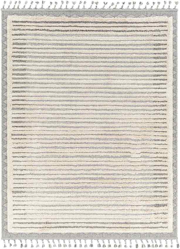 WAUKON Tapis Berbère I Tapis Traditionnel, Salon, Chambre I Tapis Ethnique à Poils Courts, Doux, Entretien Facile I Beige, Gris