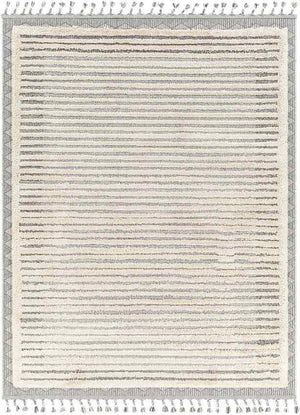 WAUKON Tapis Berbère I Tapis Traditionnel, Salon, Chambre I Tapis Ethnique à Poils Courts, Doux, Entretien Facile I Beige, Gris