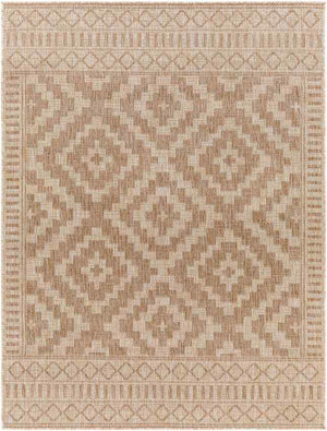 KIRKMAN Tapis Extérieur Aspect Jute I Tapis Bohème Extérieur et Intérieur, Terrasse, Balcon, Véranda, Salon, Cuisine I Ivoire, Beige