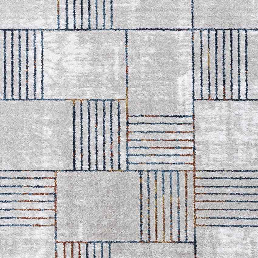 SHARISSE Tapis Scandinave I Tapis Moderne, Salon, Chambre I Tapis Contemporain, Poils Courts, Doux, Entretien Facile I Bleu, Orange