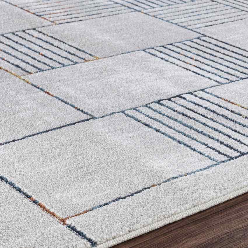 SHARISSE Tapis Scandinave I Tapis Moderne, Salon, Chambre I Tapis Contemporain, Poils Courts, Doux, Entretien Facile I Bleu, Orange