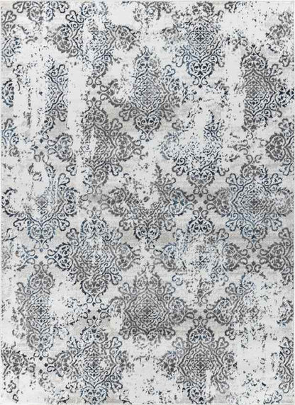 SHANTELL Tapis Vintage I Tapis Persan, Salon, Chambre I Tapis Traditionnel Oriental, Poils Courts, Doux, Entretien Facile I Blanc, Bleu