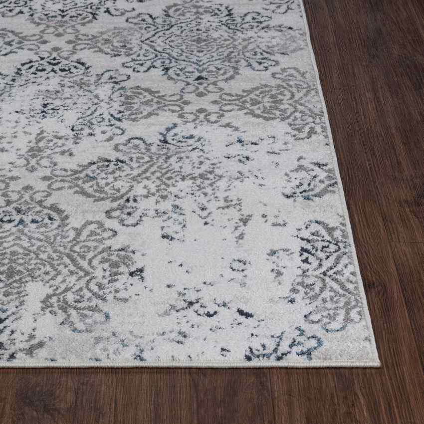 SHANTELL Tapis Vintage I Tapis Persan, Salon, Chambre I Tapis Traditionnel Oriental, Poils Courts, Doux, Entretien Facile I Blanc, Bleu