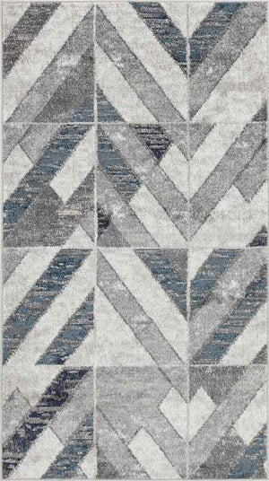 MARQUIE Tapis Scandinave I Tapis Moderne, Salon, Chambre I Tapis Contemporain, Poils Courts, Doux, Entretien Facile I Bleu, Gris